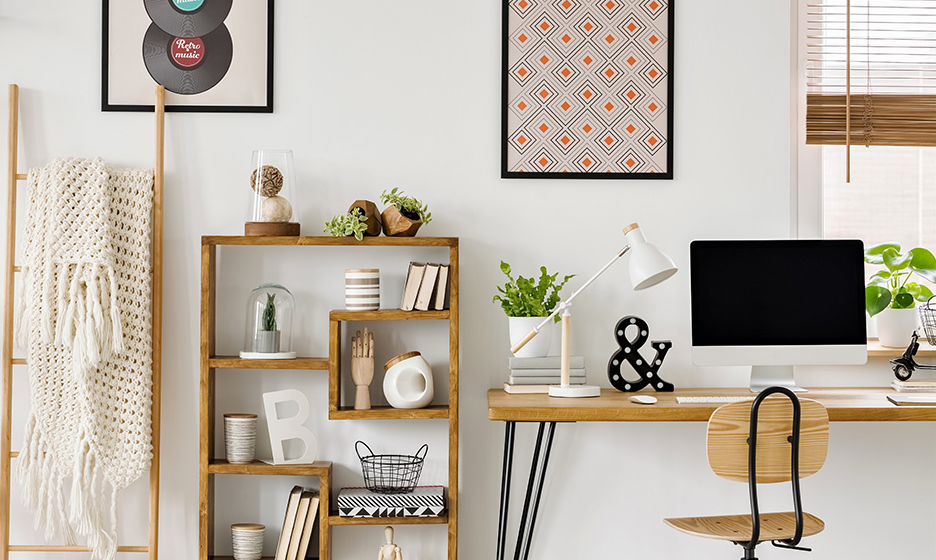 10 ideas for decorating the work area at home 1