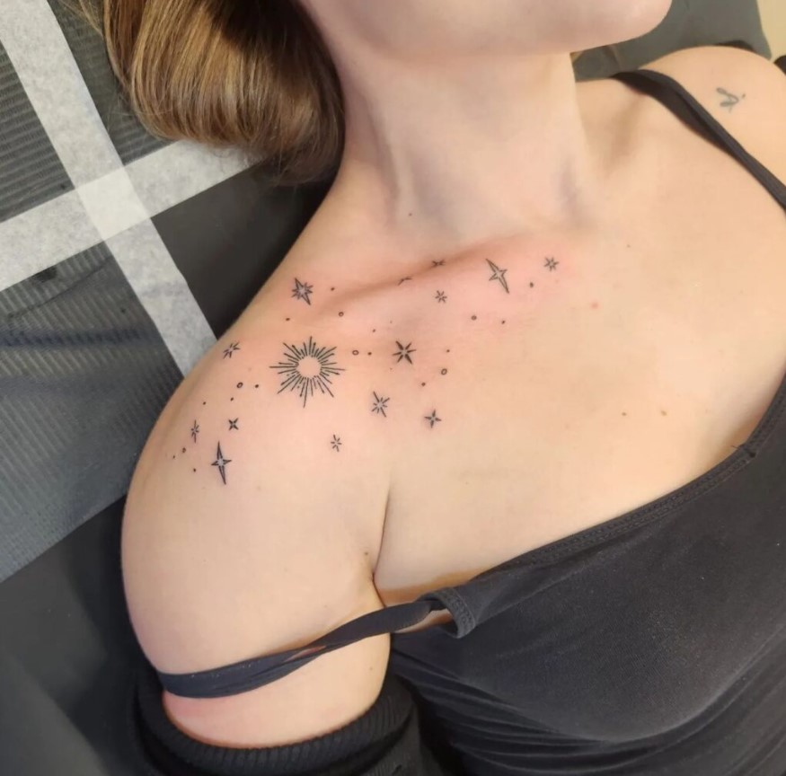 The best tattoos on the theme of space 1