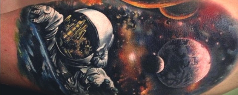 The best tattoos on the theme of space